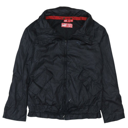 Puma Men's Black Bomber Jacket Size S Lightweight Polyester