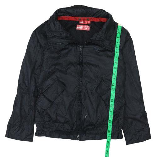 Puma Men's Black Bomber Jacket Size S Lightweight Polyester