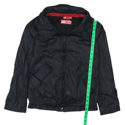 Puma Men's Black Bomber Jacket Size S Lightweight Polyester