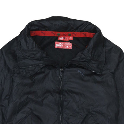 Puma Men's Black Bomber Jacket Size S Lightweight Polyester