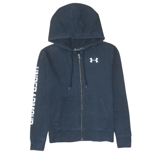 Mens UK Size M Under armour Blue Full Zip Hoodie
