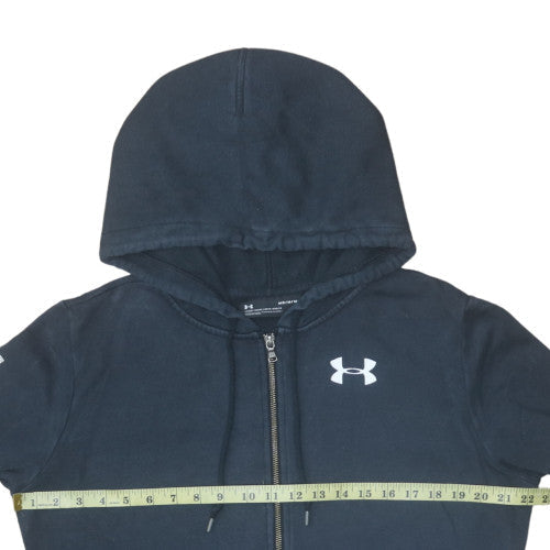 Mens UK Size M Under armour Blue Full Zip Hoodie