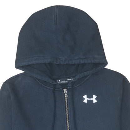 Mens UK Size M Under armour Blue Full Zip Hoodie