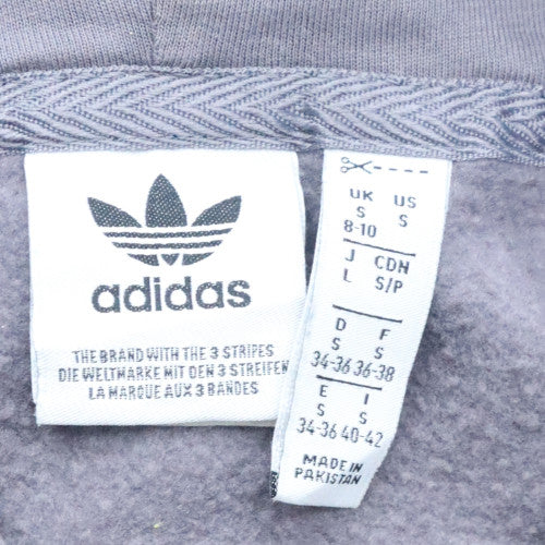 Womens UK Size S adidas Grey Pullover Hoodie