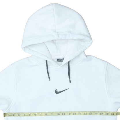 Mens UK Size M Nike White Pullover Hoodie