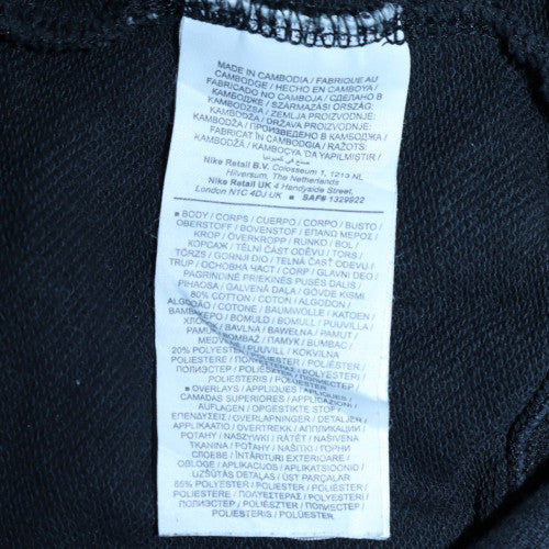 Mens UK Size S Nike Black Pullover Hoodie