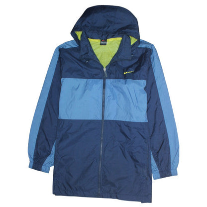 Nike Mens Blue XL Windbreaker Jacket Lightweight Hooded Sportswear