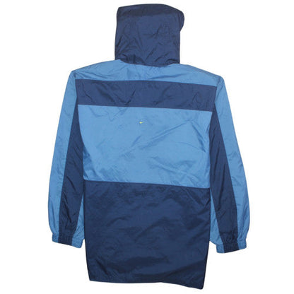 Nike Mens Blue XL Windbreaker Jacket Lightweight Hooded Sportswear