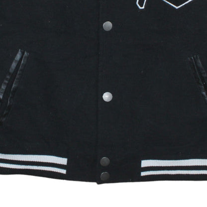 Chapter Men's Black Varsity Jacket Size S Brooklyn Embroidered Bomber