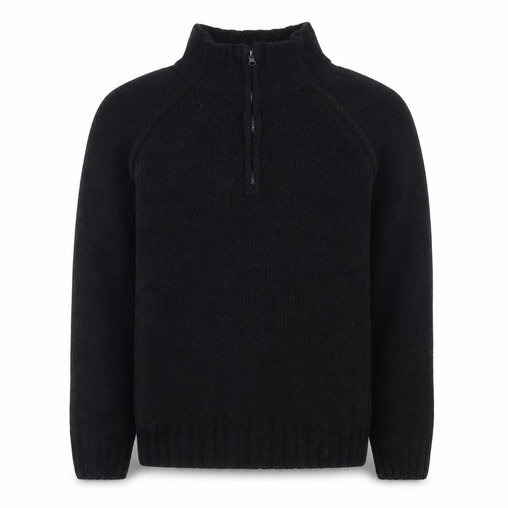 Mens UK Size L Dissident Black 1/2 Zip Sweatshirt