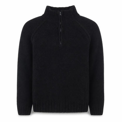 Mens UK Size L Dissident Black 1/2 Zip Sweatshirt