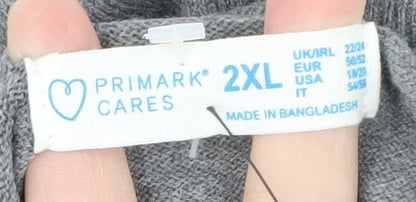 Mens UK Size 2XL Primark Grey Pullover Jumper