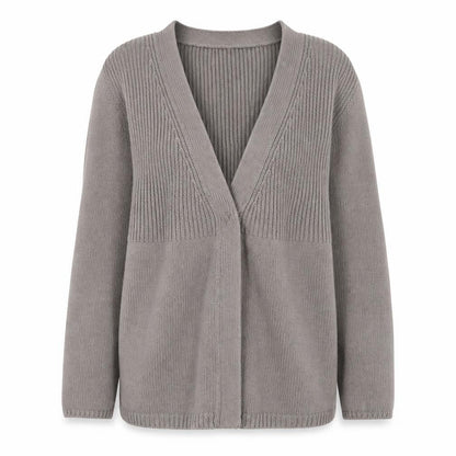 Boden Women Beige Cotton V-Neck Long Sleeve Cardigan Size 10