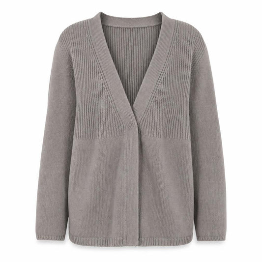 Boden Women Beige Cotton V-Neck Long Sleeve Cardigan Size 10