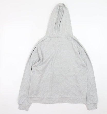 F&F Men's Grey Pullover Hoodie Jumper Size S Regular Fit