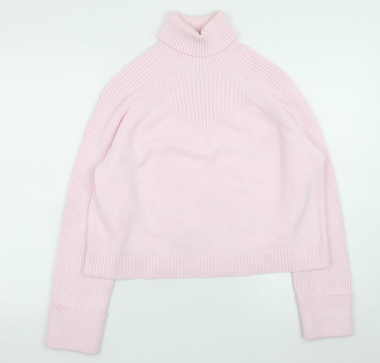 River Island Women’s Pink Roll Neck Knit Jumper Medium