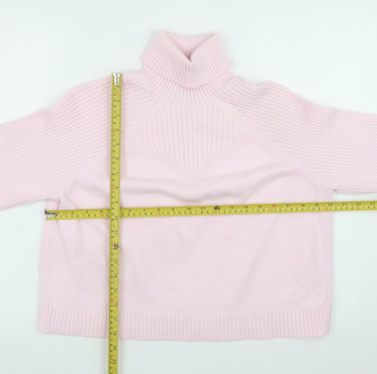 River Island Women’s Pink Roll Neck Knit Jumper Medium