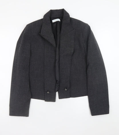Primark Women’s Grey Tailored Short Blazer Jacket Size 12