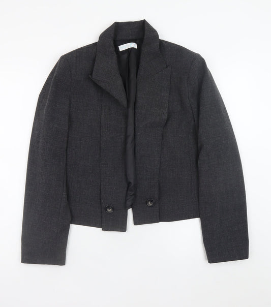 Primark Women’s Grey Tailored Short Blazer Jacket Size 12