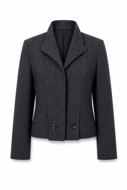 Primark Women’s Grey Tailored Short Blazer Jacket Size 12