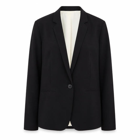 New Look Women's Black Blazer Size 10 Lined Single-Breasted Jacket