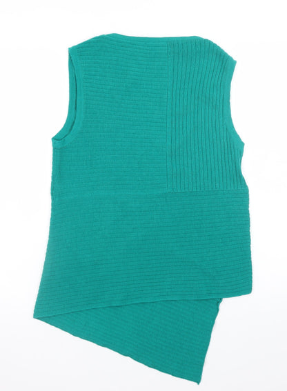 John Smedley Women's Green 100% Merino Wool Sleeveless Tank Top Size S