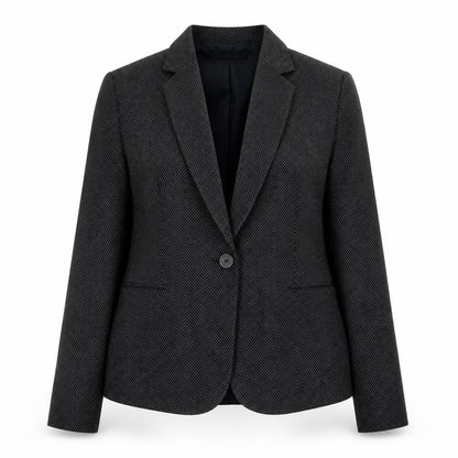 Zara Women Black Regular Fit Polyester Blazer Size 12