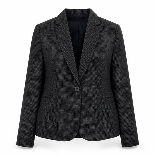 Zara Women Black Regular Fit Polyester Blazer Size 12