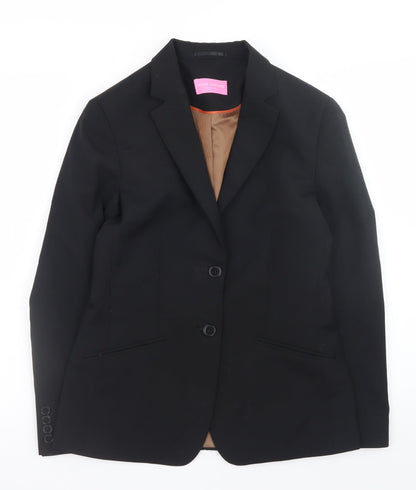 Brook Taverner Women’s Black Wool Blend Classic Blazer UK 8