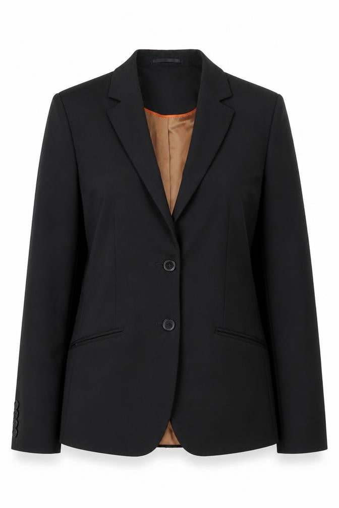Brook Taverner Women’s Black Wool Blend Classic Blazer UK 8