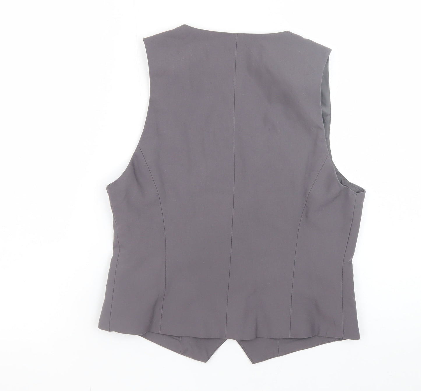 ASOS DESIGN Women Grey Waistcoat UK 10 Tailored Formal Vest