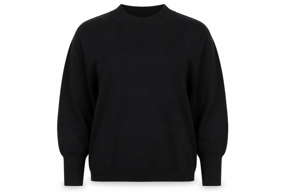 Front view of ESPRIT Women’s Black XS Crew Neck jumper