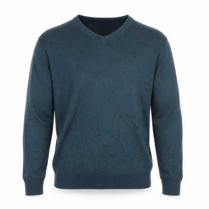 James Pringle Men's Green V-Neck Acrylic Pullover Jumper M
