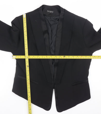 Miss Selfridge Women’s Black Blazer Size 14 Classic Workwear Jacket