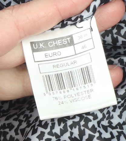 Limehaus Women's Blue Checked Regular Fit Blazer Size 10
