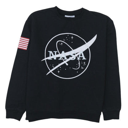 Womens UK Size M  Black Pullover Sweatshirt