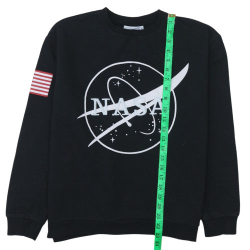 Womens UK Size M  Black Pullover Sweatshirt