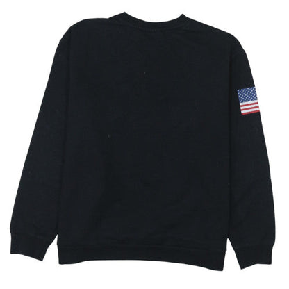 Womens UK Size M  Black Pullover Sweatshirt