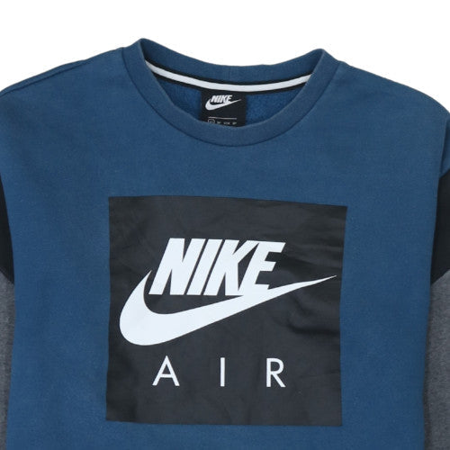 Mens UK Size XS Nike Blue Pullover Sweatshirt