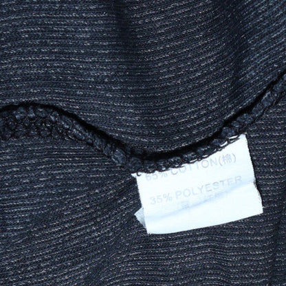 Tommy Hilfiger Men's Black Long Sleeve Striped Polo Shirt L
