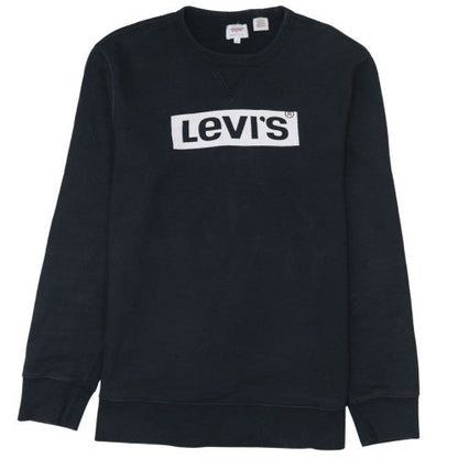 Mens UK Size M Levi's Black Pullover Sweatshirt