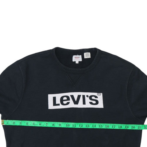 Mens UK Size M Levi's Black Pullover Sweatshirt