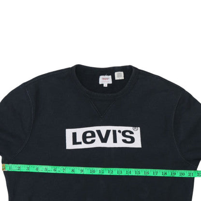 Mens UK Size M Levi's Black Pullover Sweatshirt