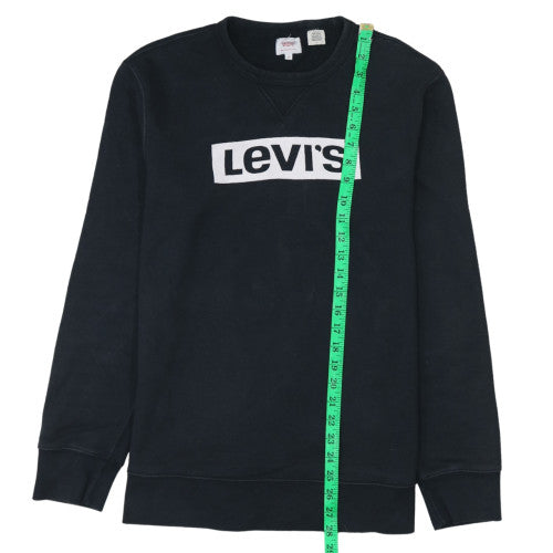 Mens UK Size M Levi's Black Pullover Sweatshirt