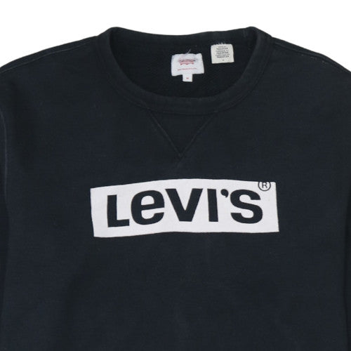 Mens UK Size M Levi's Black Pullover Sweatshirt