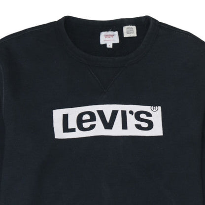 Mens UK Size M Levi's Black Pullover Sweatshirt