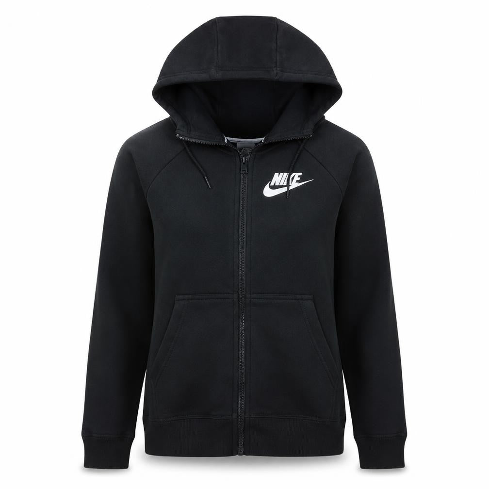 Womens UK Size S Nike Black Full Zip Hoodie
