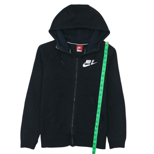 Womens UK Size S Nike Black Full Zip Hoodie