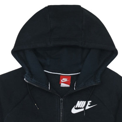 Womens UK Size S Nike Black Full Zip Hoodie