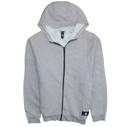Mens UK Size M adidas Grey Full Zip Hoodie